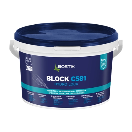 Bostik Block C581 (Bohrlochschlämme) Wodoszczelna zaprawa do wypełniania odwiertów 2,5kg